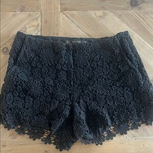 Zara Black Lace Shorts